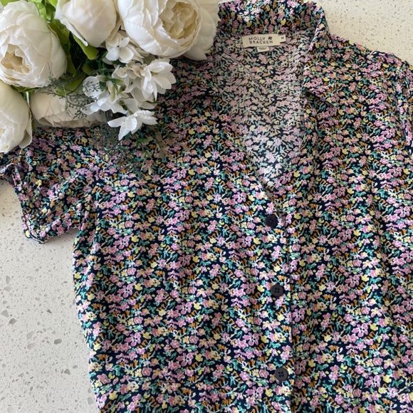 Adorable floral button down dress | Size: Medium - Picture 10 of 16